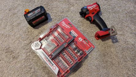 Impact Driver with Battery and Bit Set