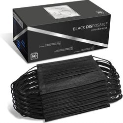 Black face Mask 50 Pack $13.00 Two For $20.00
