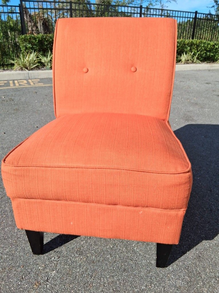 Free Delivery! Vibrant Orange Slipper Chair 