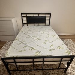 Full Size Bed Frame With Matress.
