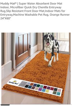 Muddy Mat® | Super Water Absorbent Door Mat Indoor, Microfiber Quick Dry Chenille Entryway Rug,Slip Resistant Front Door Mat,Indoor Mats for Entryway,