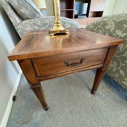 Wood End Table