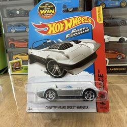 🎬🎥 HOT WHEELS 2013 - Fast & Furious - Chevrolet Corvette Grand Sport Roadster - Dominic Torreto - HW RACE 179/250 - Movie Die Cast Toy 🎬🎥