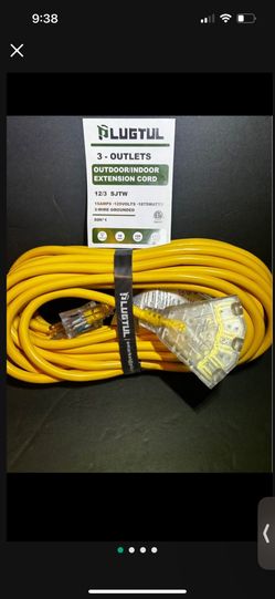 Indoor outdoor Extension cord 12 gauge 50 feet