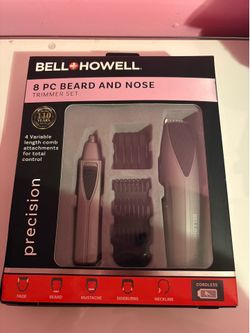 8 piece of beard and nose trimmer set