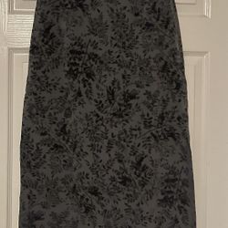 Ladies Black & Gray Maxi Skirt Size 10