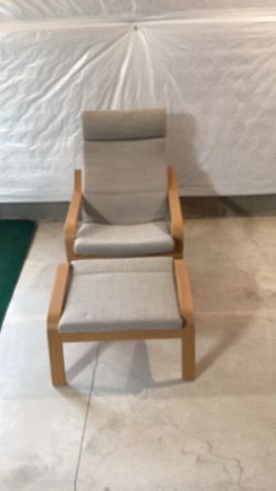 Chair with foot stool
