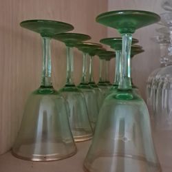 Vintage Green Glasses (5)