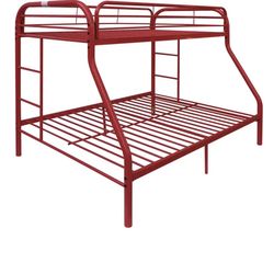 Red Metal Bunk bed 