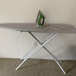 Ironing board and steam iron