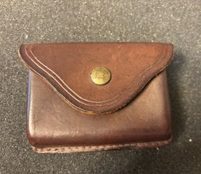 Vintage belt pouch, leather, 1970-s