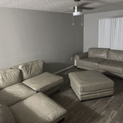 Two Piece Couch *connects To Make A Large Sectional*