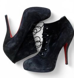 Christian Louboutin (Red Bottoms) Ankle Boots 36 USA 6 Authentic