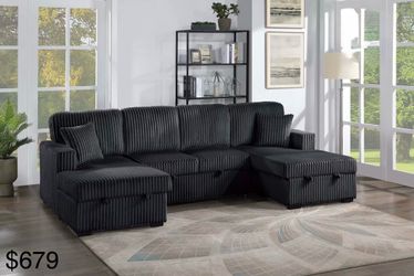 Sectional sleeper with storage