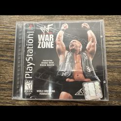 WWF War Zone Black Label Sony Playstation 1 PS1 COMPLETE CIB UNTESTED USED C.I.B