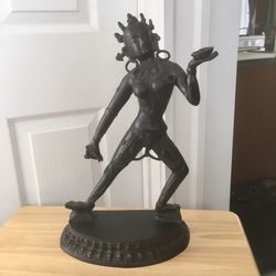 Vajrayogini - 16” tall metal Buddhist statue