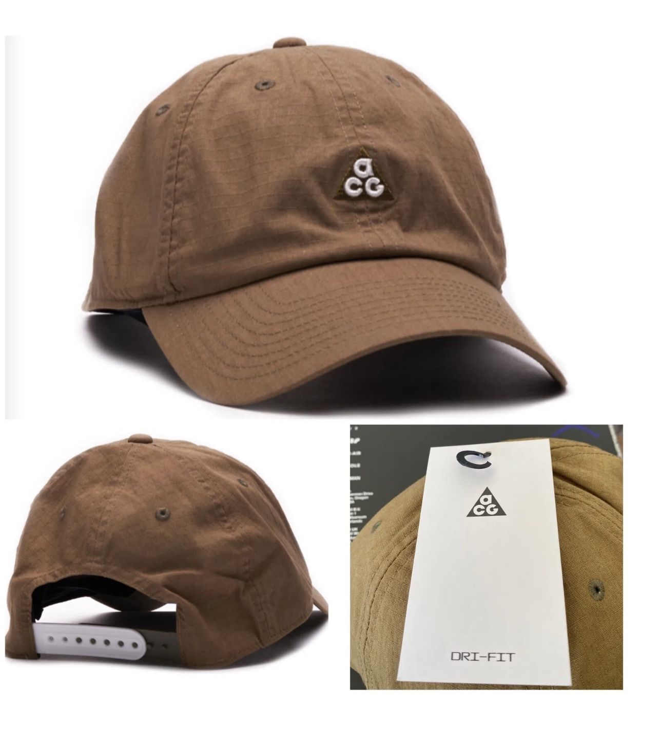 Rare! NWT Nike ACG H86 Heritage86 Baseball Hat Cap Ripstop Hiking Olive/White Jordan