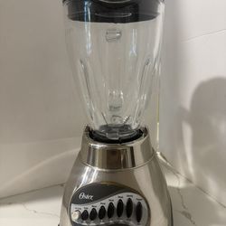 Oster Classic Series 16 Speed Blender Glass Jar Brushed Nickel