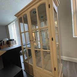 Armoire with Glass Shelves