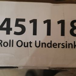 Crome Undersink Roll Out Drawer Organizer 