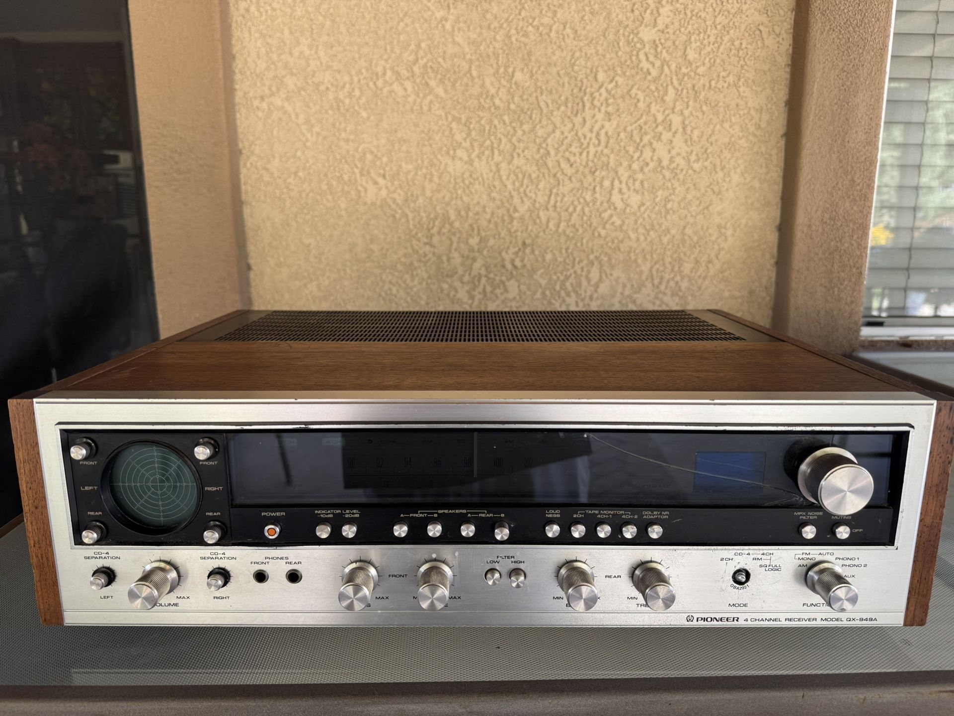 Pioneer 4 Channel Receiver Model QX –949A