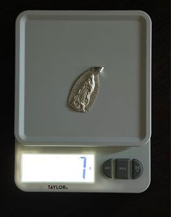 Silver Lady of Guadalupe pendant