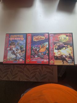 Gunstar Heroes, Toejam and Earl, Dune on Sega Genesis