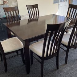 Canadel Dining Room Table And 6 Chairs Solid Wood 
