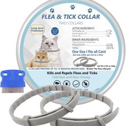 Flea and Tick Collar for Cat - 2 Pack