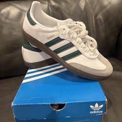 Adidas Samba OG * White & Green * Men’s Size 8