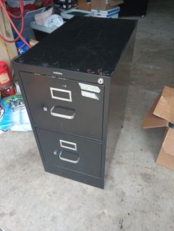 Office 2 Drawer Filing Cabinet Black