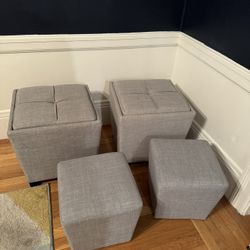 Square Ottoman Set