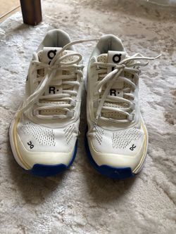 On Running White Blue Sneakers