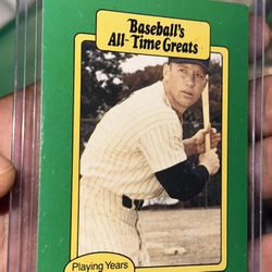 1987 Baseball's All-Time Greats Green Mickey Mantle - New York Yankees