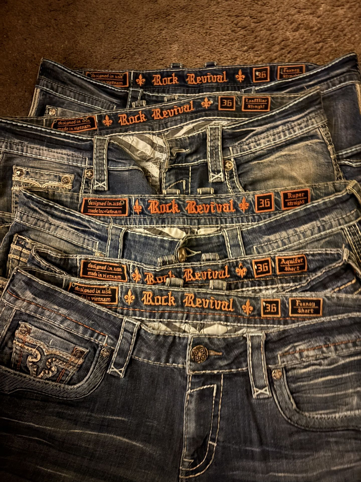 Rock Revival Jeans And Shorts 36/32 Clothing