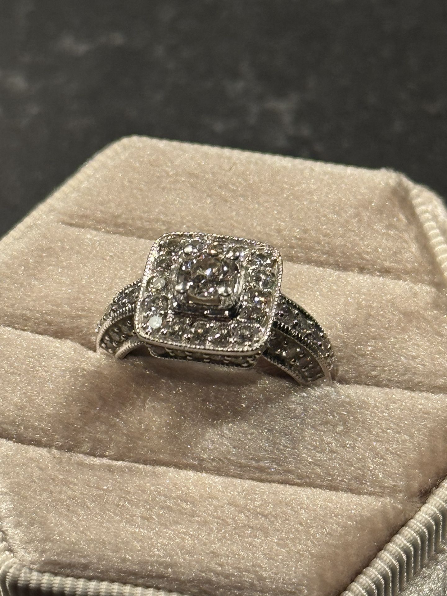 .5 CT Diamond, 14k White Gold ring size 6.5