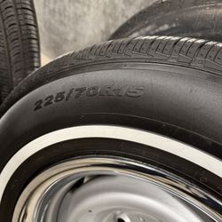 225/70R15 OBS RIMS  &TRES 
