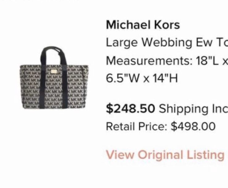 MICHAEL KORS LARGE WEBBING