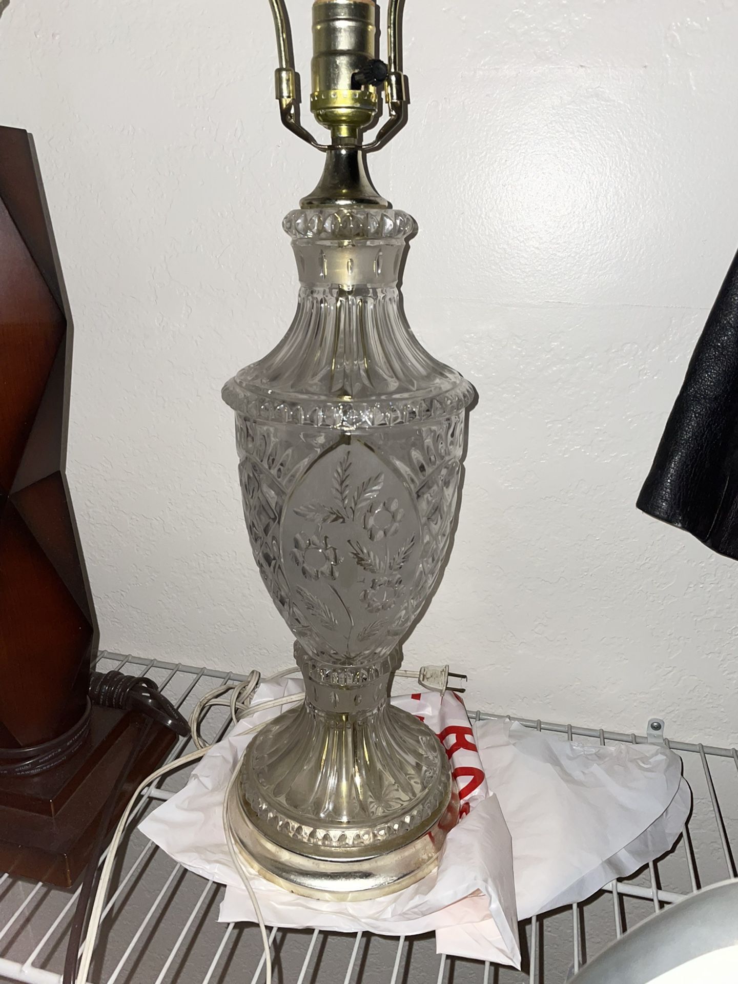 Vintage crystal lamp