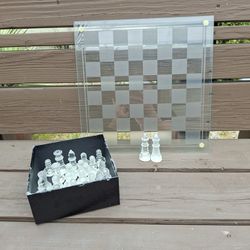 Beautiful Glass Chess Set