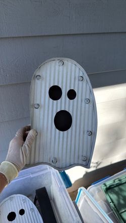 Metal Ghost Halloween Marquee Light Decoration