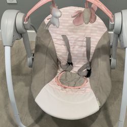 Pink Baby Swing 