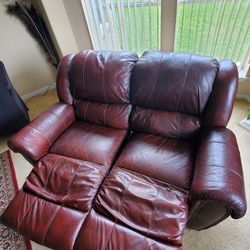 Leather 2 Seat Couch