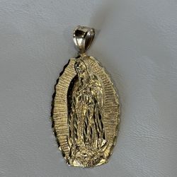 14k Virgin Mary Charm 