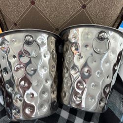 2 new metal baskets for ice, plants, etc., all for $5!