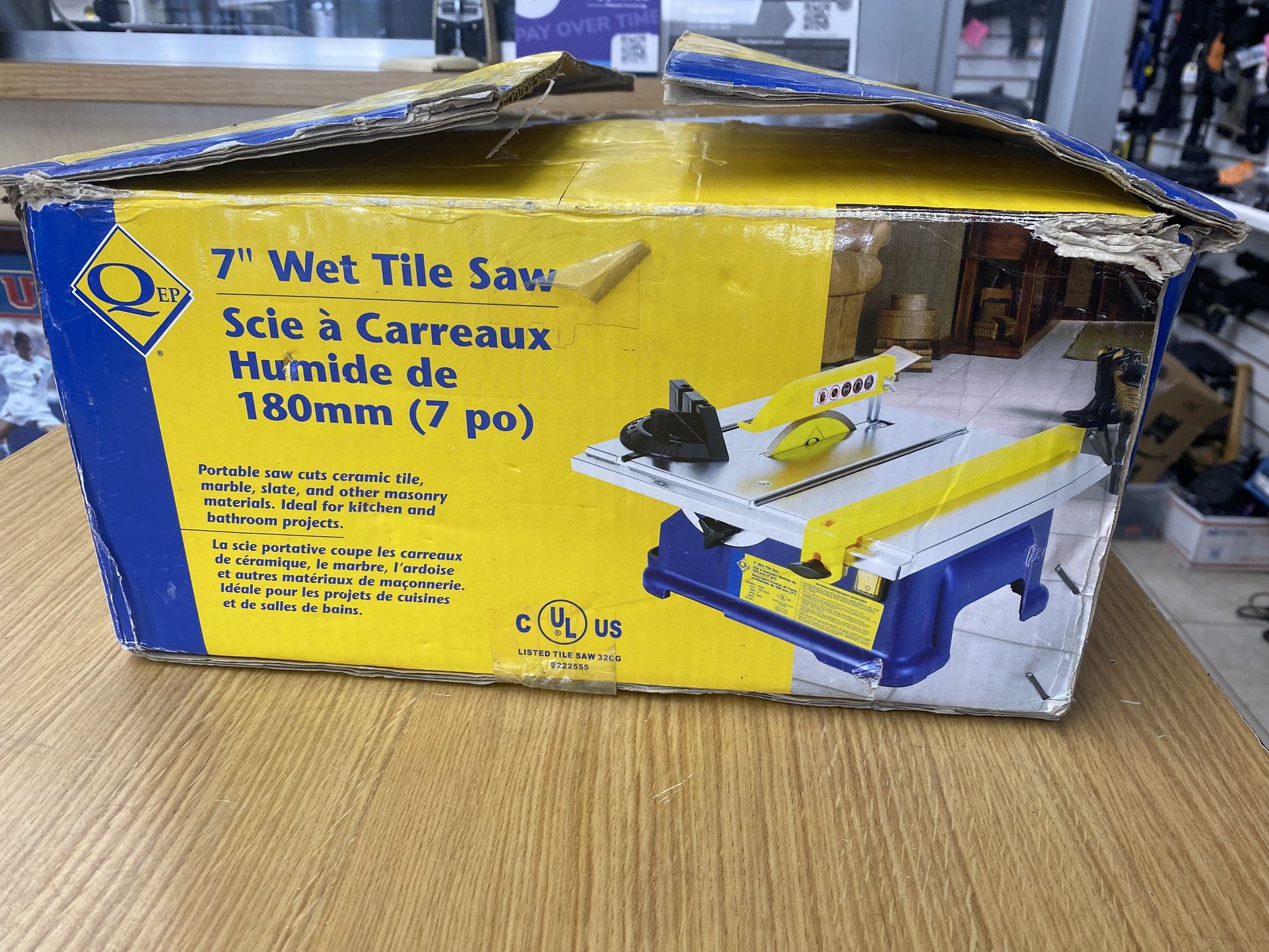 QEP 60087 Wet Diamond Tile Saw 7" Two Blades