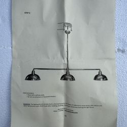 POTTERY BARN POOL TABLE LIGHT FIXTURE 