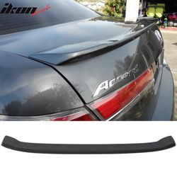 Fits 2008-2012 Accord 8th 4DR Flush Mount OE Factory Trunk Spoiler Matte Black ABS