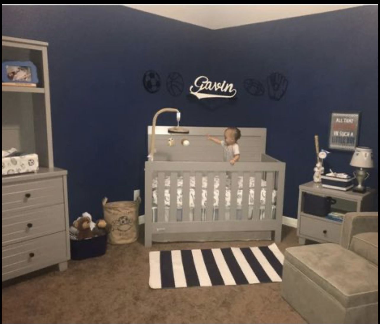 Convertible Crib, Dresser/Hutch, Nightstand