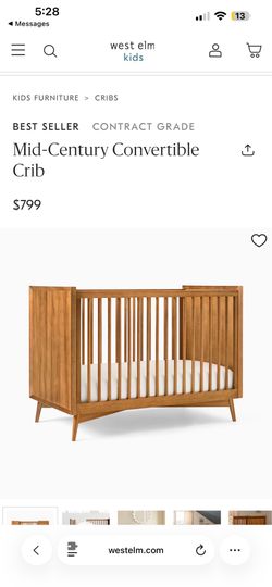 Pottery Barn Crib-PRIME CONDITION